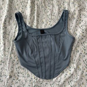 Blue Corset Top